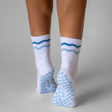 The Catch My Drift Grip Sock in Amalfi