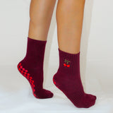 The Very Cherry Grip Sock