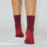 The Very Cherry Grip Sock