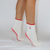 The Queen of Hearts Grip Sock