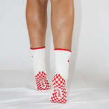 The Queen of Hearts Grip Sock