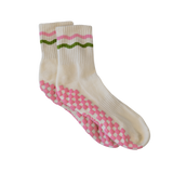 The Catch My Drift Grip Sock in Blossom