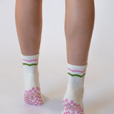 The Catch My Drift Grip Sock in Blossom