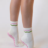 The Catch My Drift Grip Sock in Blossom