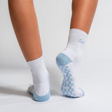 The Pardon My French Grip Sock (Baby Blue)