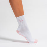 The Pardon My French Grip Sock (Petal Pink)