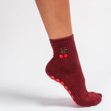 The Very Cherry Grip Sock
