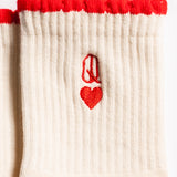 The Queen of Hearts Grip Sock