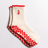 The Queen of Hearts Grip Sock